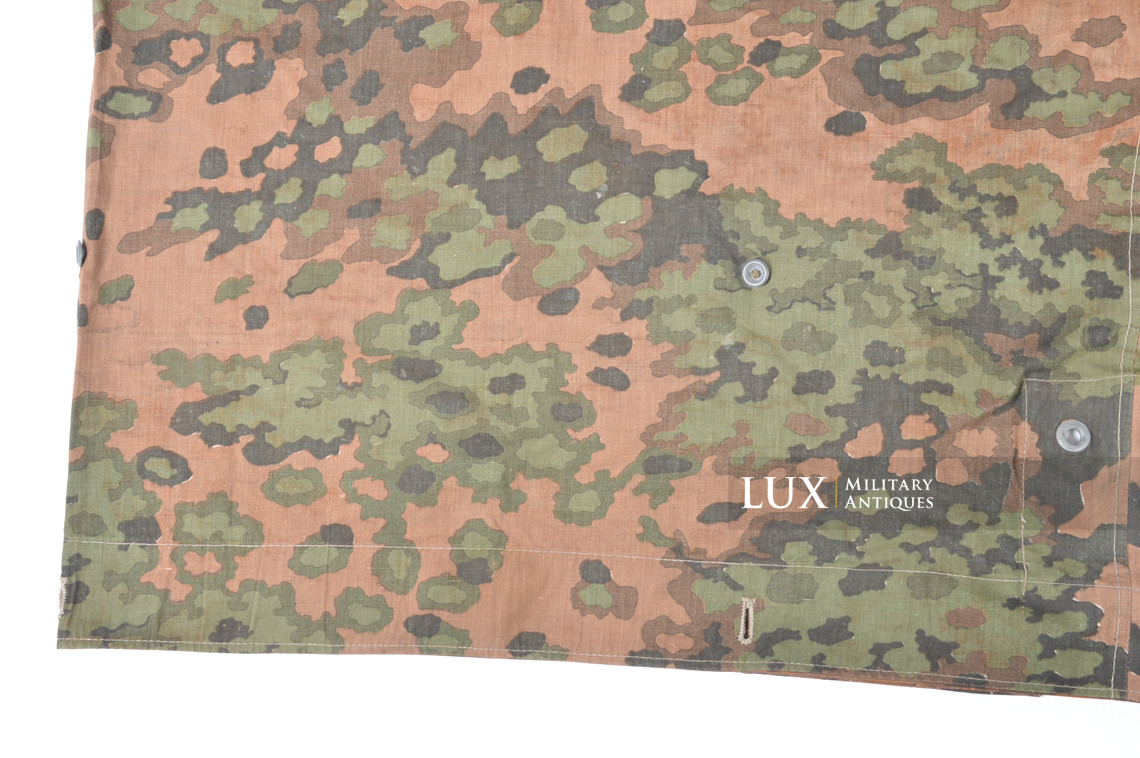 Late-war Waffen-SS Oakleaf B camouflage shelter quarter / poncho, « RBNr » - photo 14