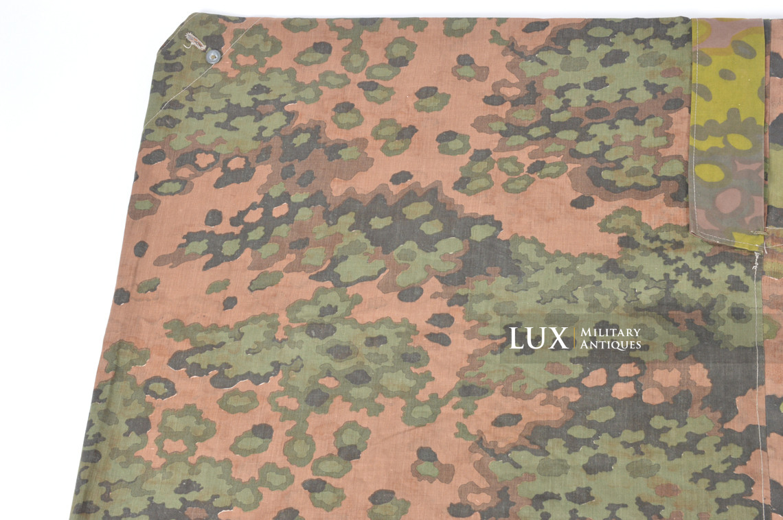 Late-war Waffen-SS Oakleaf B camouflage shelter quarter / poncho, « RBNr » - photo 15