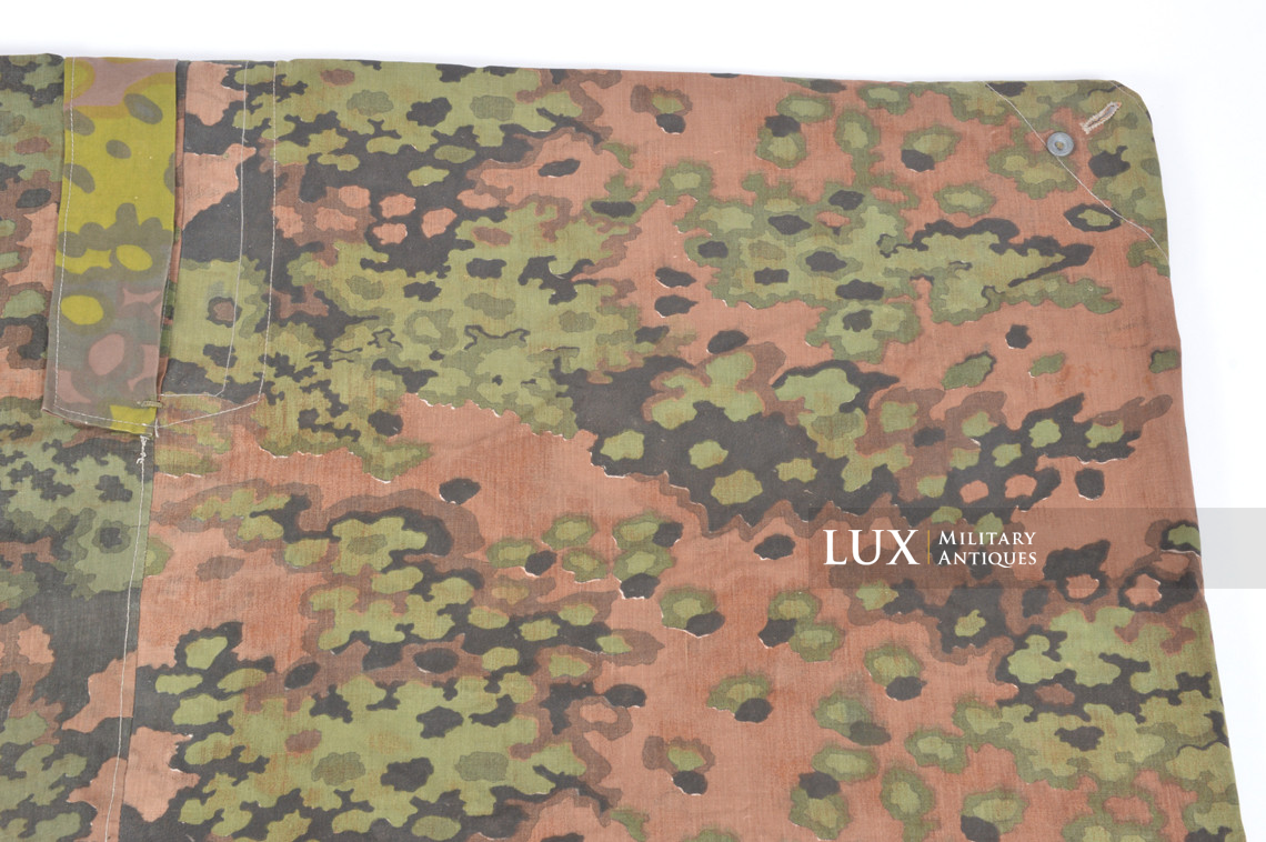 Late-war Waffen-SS Oakleaf B camouflage shelter quarter / poncho, « RBNr » - photo 16