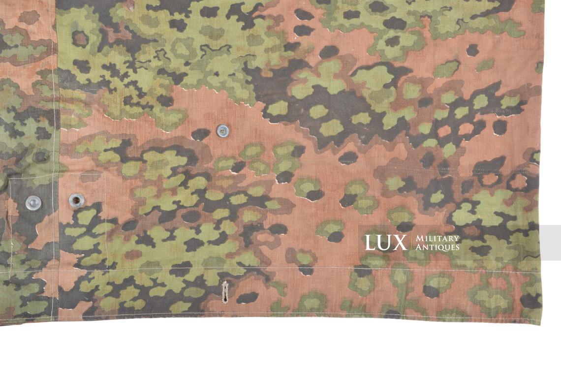 Late-war Waffen-SS Oakleaf B camouflage shelter quarter / poncho, « RBNr » - photo 17