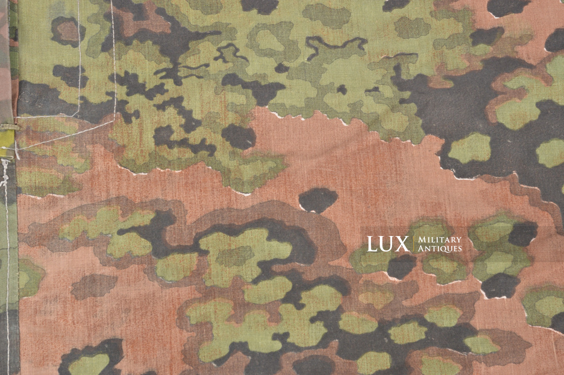 Late-war Waffen-SS Oakleaf B camouflage shelter quarter / poncho, « RBNr » - photo 19