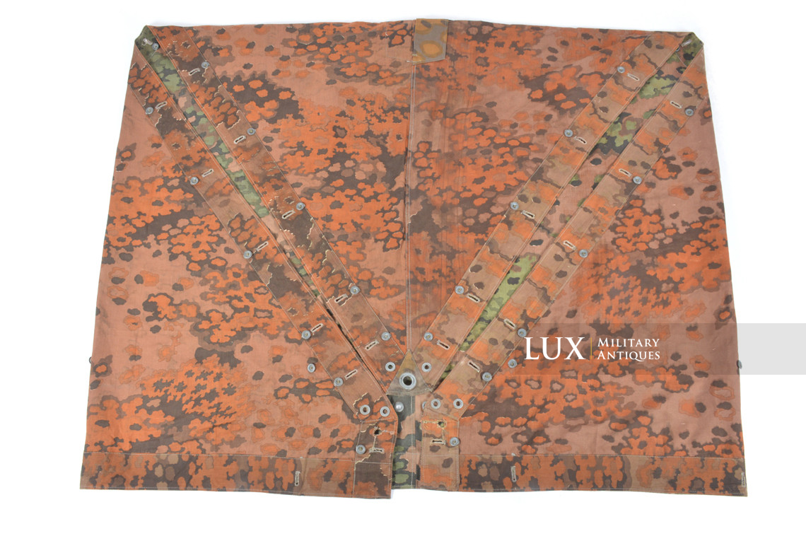 Late-war Waffen-SS Oakleaf B camouflage shelter quarter / poncho, « RBNr » - photo 23