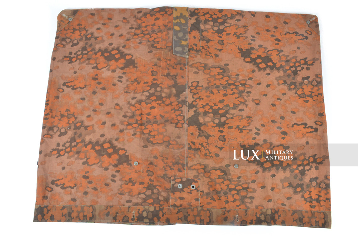 Late-war Waffen-SS Oakleaf B camouflage shelter quarter / poncho, « RBNr » - photo 30