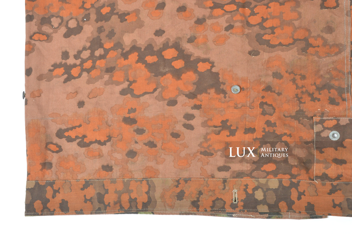 Late-war Waffen-SS Oakleaf B camouflage shelter quarter / poncho, « RBNr » - photo 31