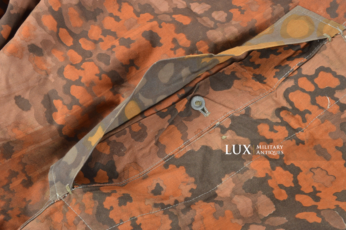 Late-war Waffen-SS Oakleaf B camouflage shelter quarter / poncho, « RBNr » - photo 37