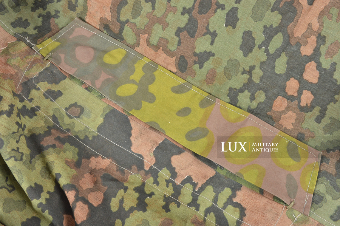 Late-war Waffen-SS Oakleaf B camouflage shelter quarter / poncho, « RBNr » - photo 21