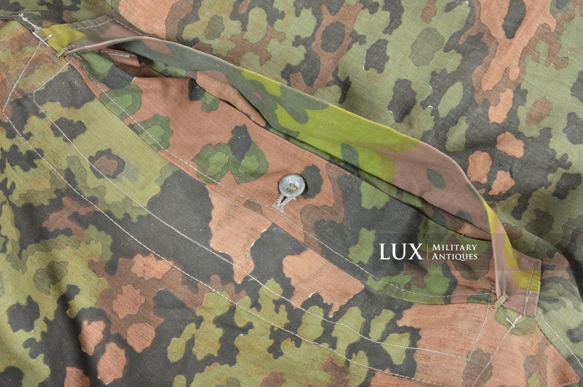 Late-war Waffen-SS Oakleaf B camouflage shelter quarter / poncho, « RBNr » - photo 22