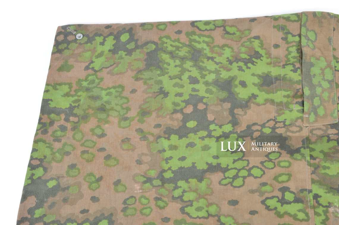 Late-war Waffen-SS Oakleaf A camouflage shelter quarter / poncho, « unissued » - photo 14