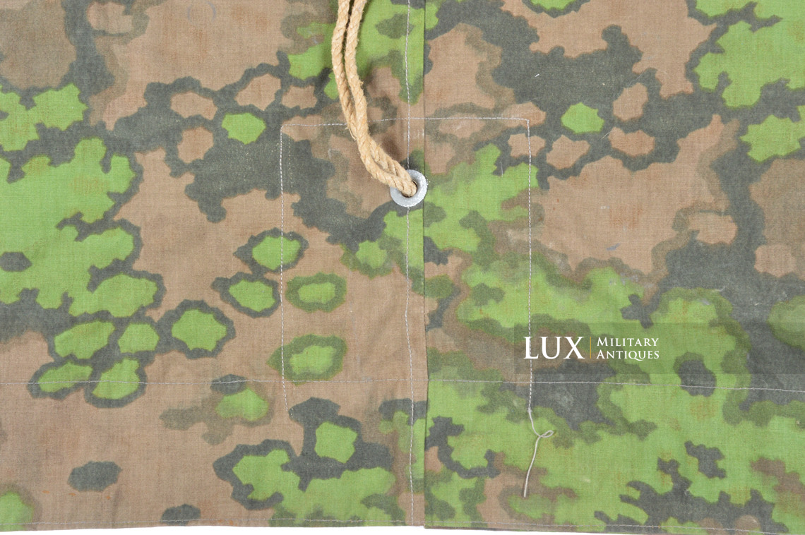 Late-war Waffen-SS Oakleaf A camouflage shelter quarter / poncho, « unissued » - photo 17