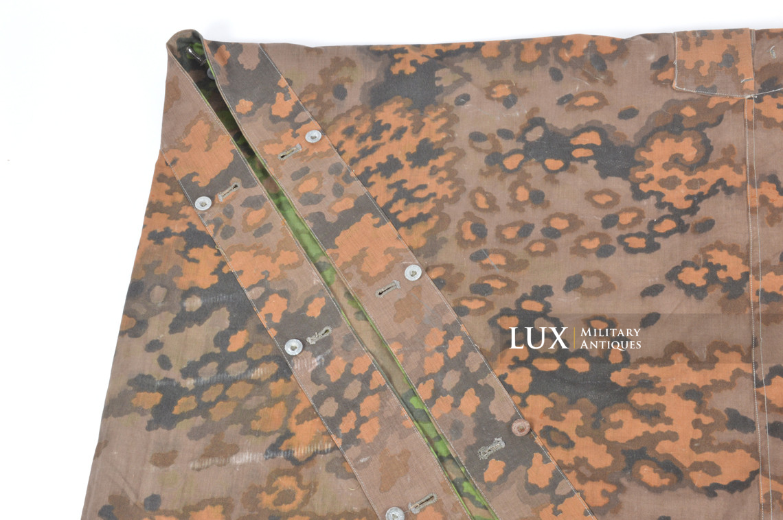 Late-war Waffen-SS Oakleaf A camouflage shelter quarter / poncho, « unissued » - photo 22