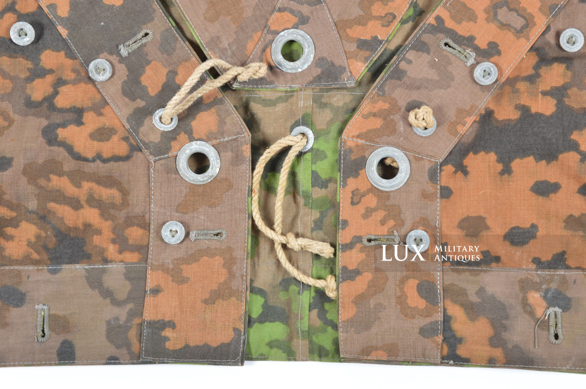 Late-war Waffen-SS Oakleaf A camouflage shelter quarter / poncho, « unissued » - photo 25