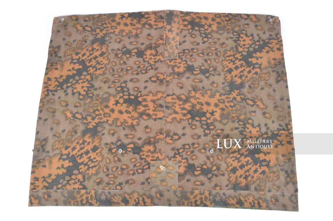 Late-war Waffen-SS Oakleaf A camouflage shelter quarter / poncho, « unissued » - photo 26