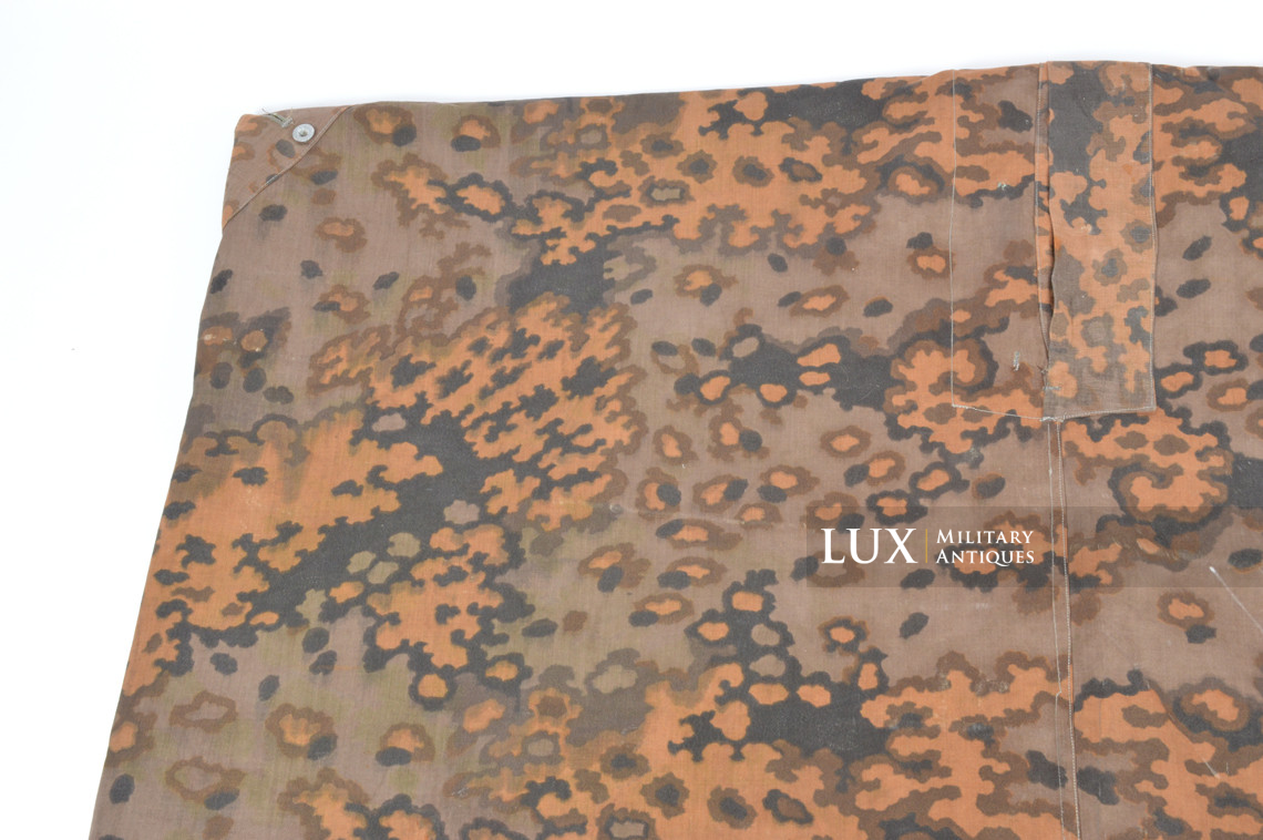Late-war Waffen-SS Oakleaf A camouflage shelter quarter / poncho, « unissued » - photo 28