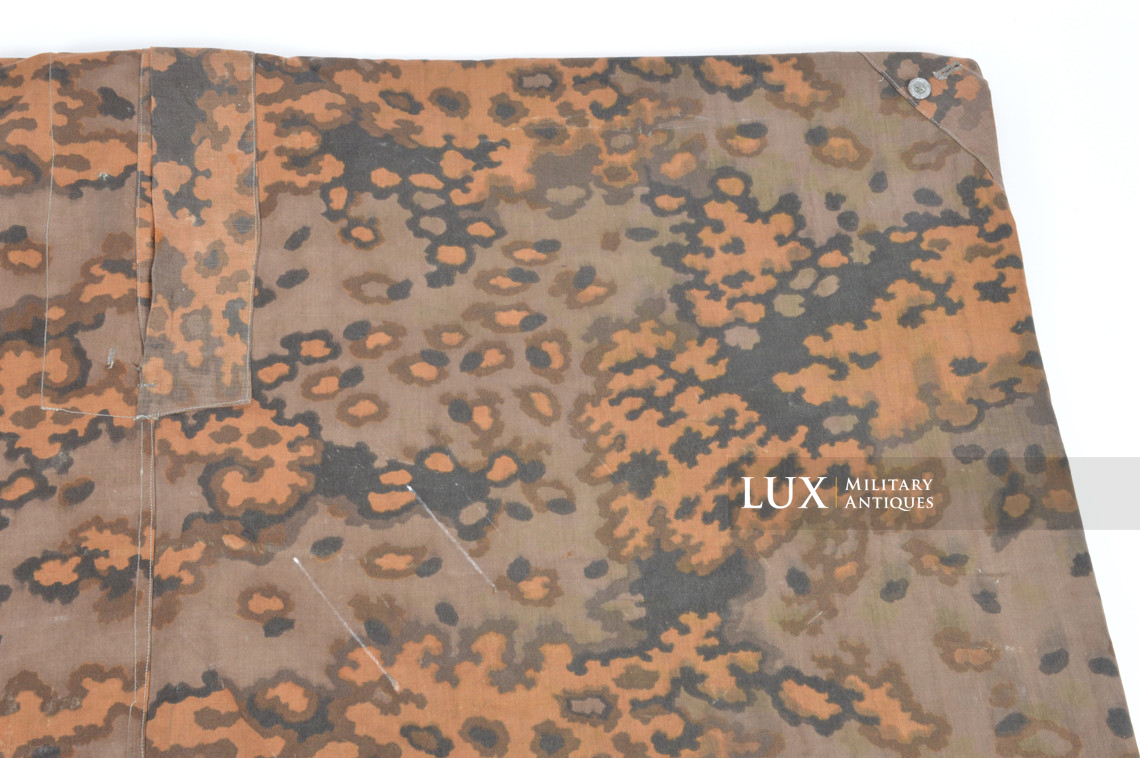 Late-war Waffen-SS Oakleaf A camouflage shelter quarter / poncho, « unissued » - photo 29