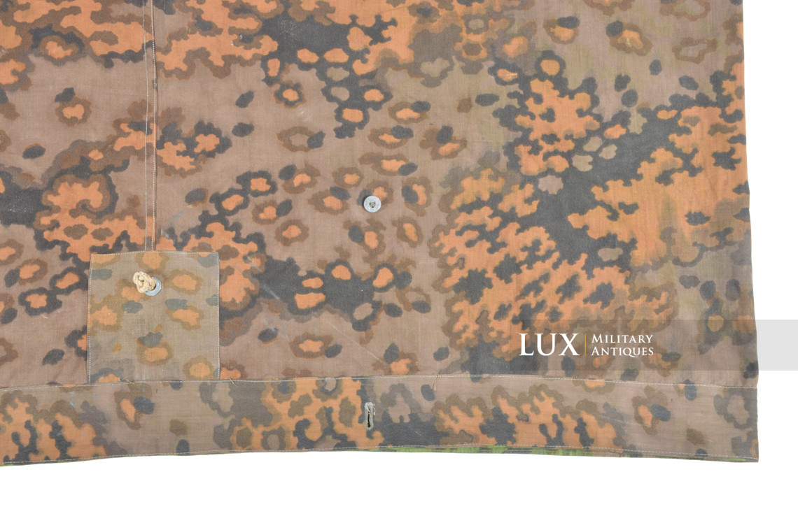 Late-war Waffen-SS Oakleaf A camouflage shelter quarter / poncho, « unissued » - photo 30