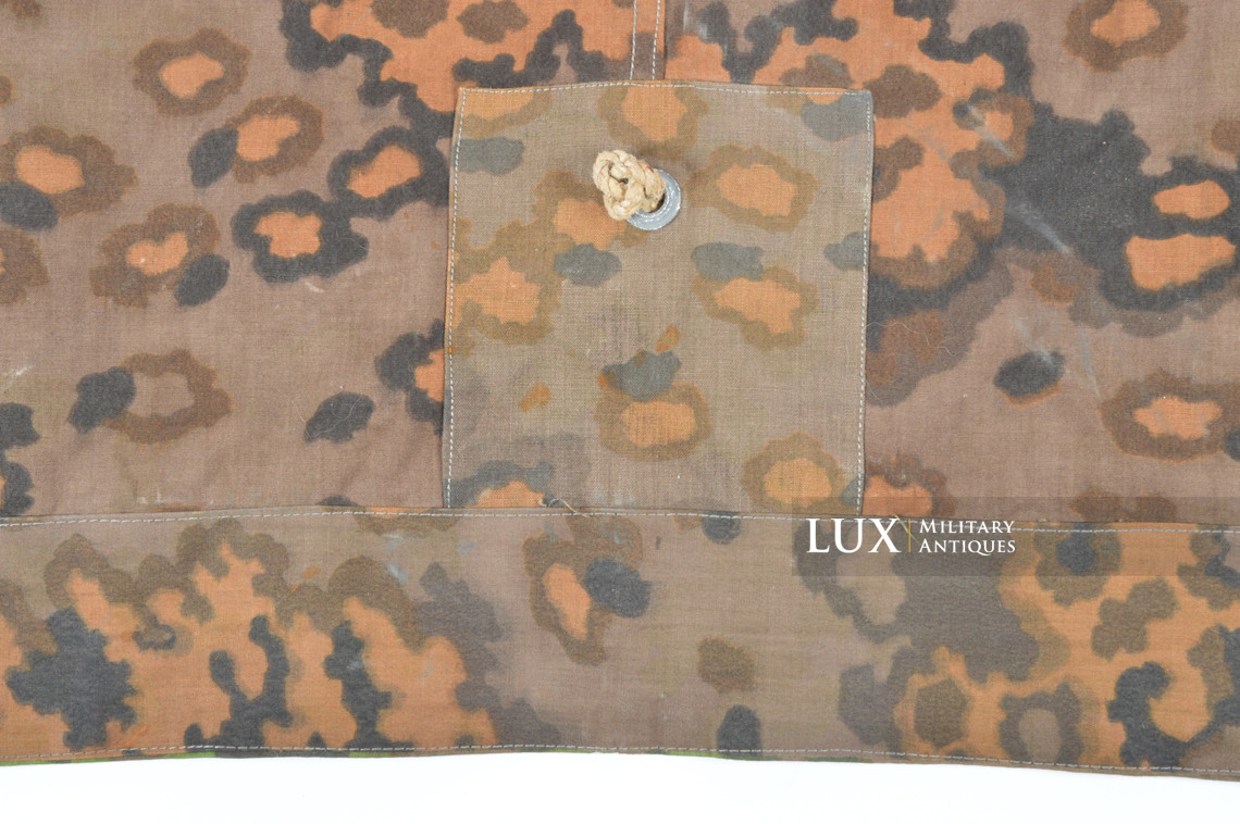 Late-war Waffen-SS Oakleaf A camouflage shelter quarter / poncho, « unissued » - photo 31