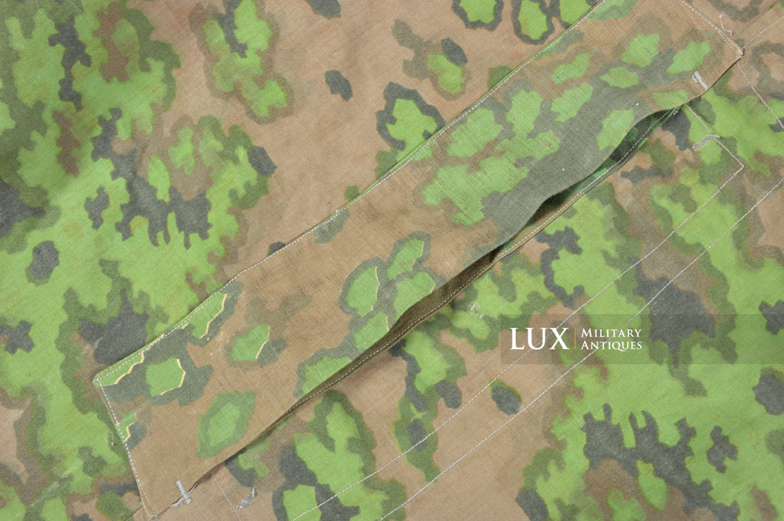 Late-war Waffen-SS Oakleaf A camouflage shelter quarter / poncho, « unissued » - photo 18