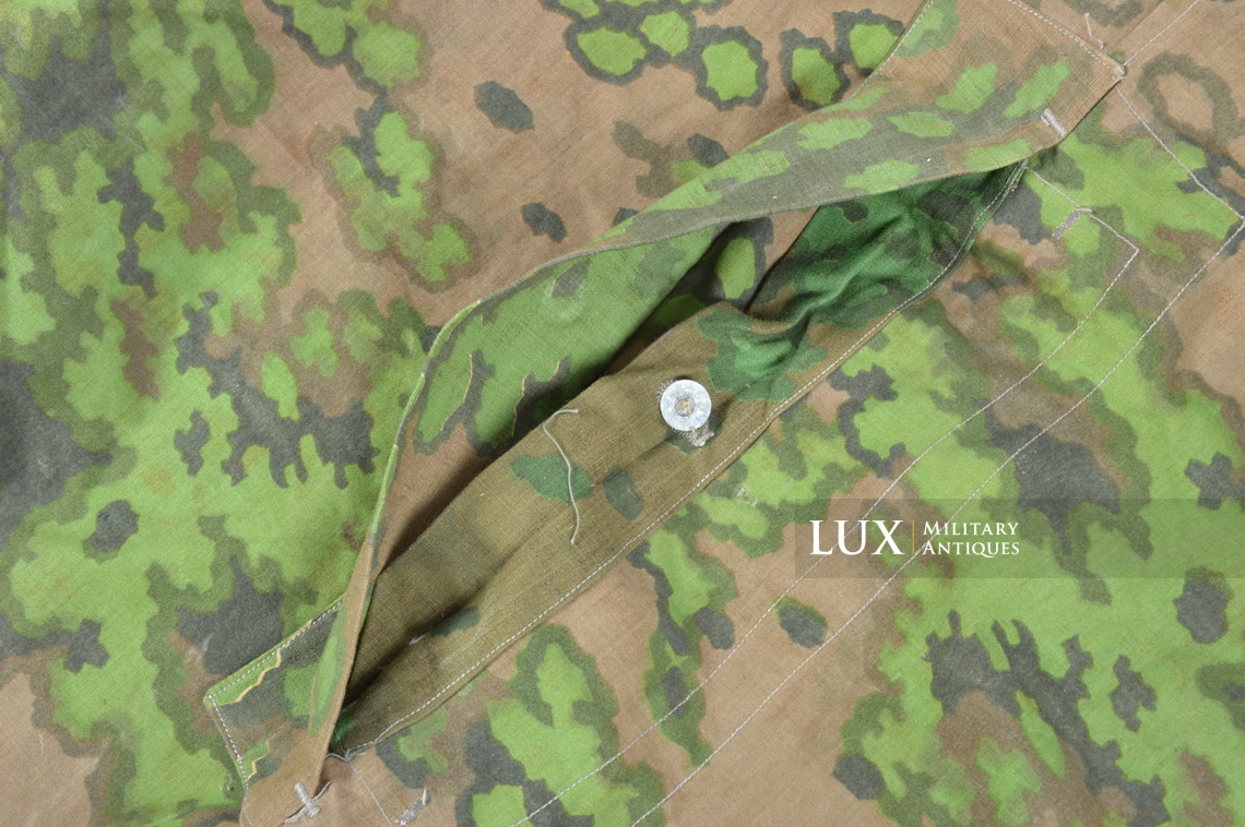 Late-war Waffen-SS Oakleaf A camouflage shelter quarter / poncho, « unissued » - photo 19