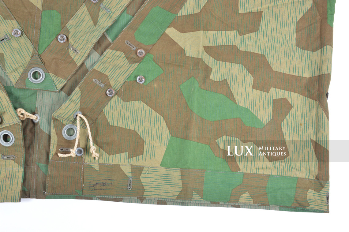 Unissued Heer / Luftwaffe splinter camouflage shelter quarter / poncho , « RBNr. » - photo 10