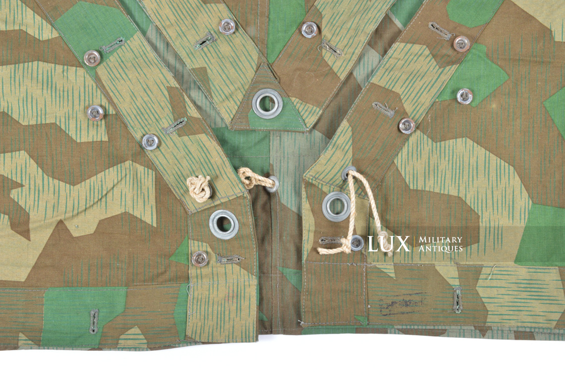 Unissued Heer / Luftwaffe splinter camouflage shelter quarter / poncho , « RBNr. » - photo 11