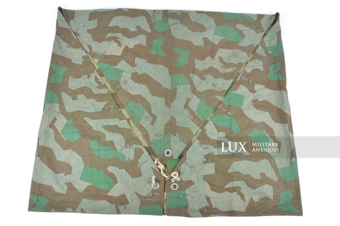 Unissued Heer / Luftwaffe splinter camouflage shelter quarter / poncho , « RBNr. » - photo 19