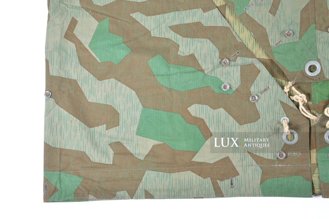 Unissued Heer / Luftwaffe splinter camouflage shelter quarter / poncho , « RBNr. » - photo 20