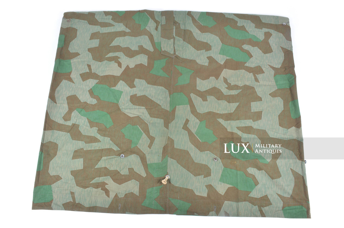 Unissued Heer / Luftwaffe splinter camouflage shelter quarter / poncho , « RBNr. » - photo 25