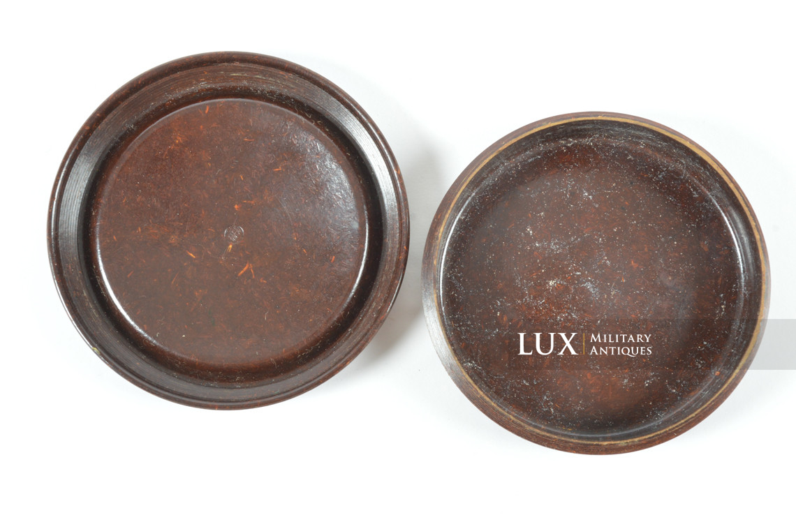 German brown bakelite butterdish - photo 11