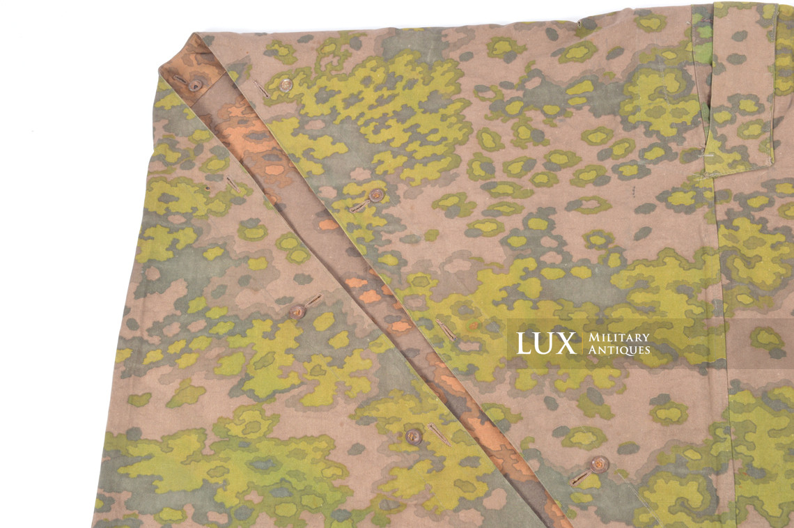 Late-war Waffen-SS Oakleaf A camouflage shelter quarter / poncho, « unissued » - photo 8