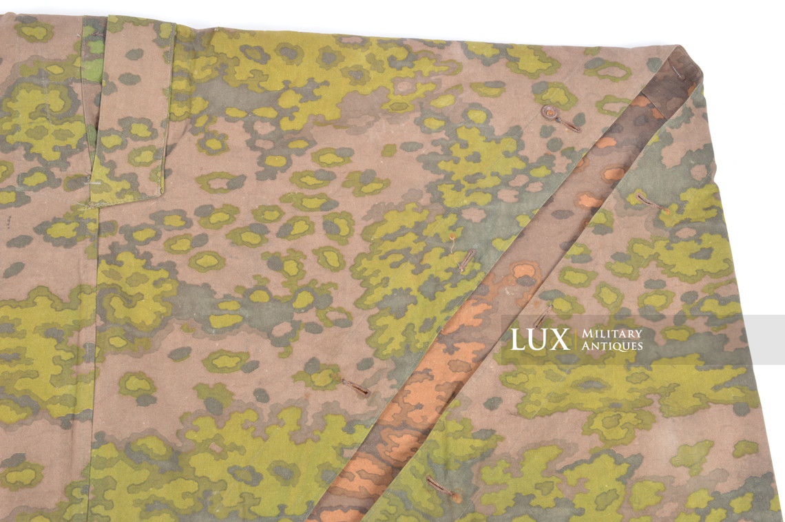 Late-war Waffen-SS Oakleaf A camouflage shelter quarter / poncho, « unissued » - photo 9