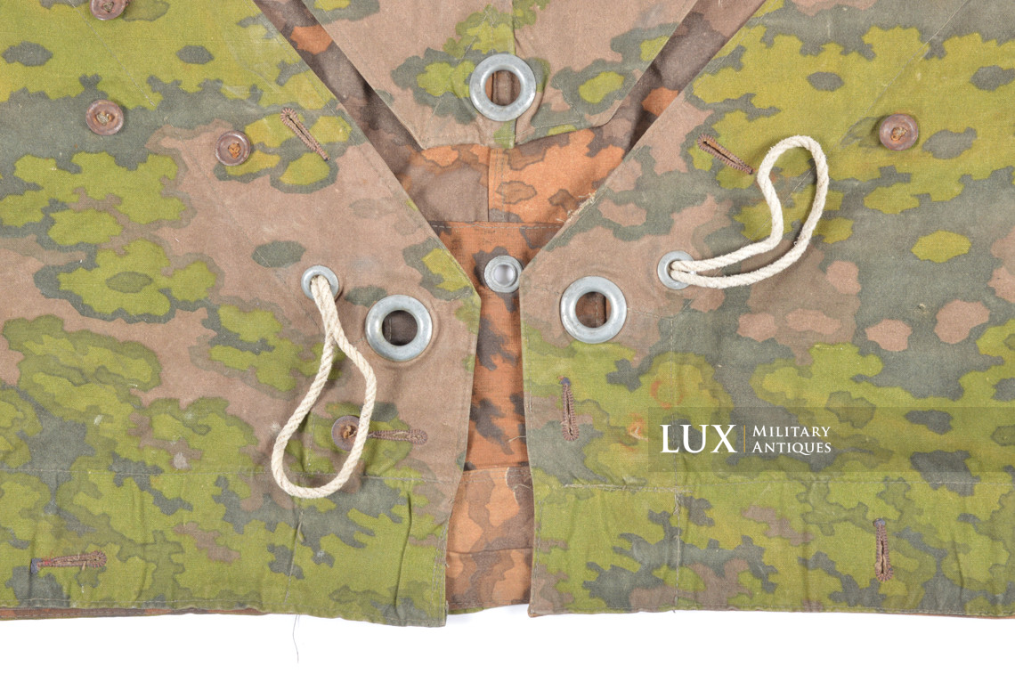 Late-war Waffen-SS Oakleaf A camouflage shelter quarter / poncho, « unissued » - photo 11