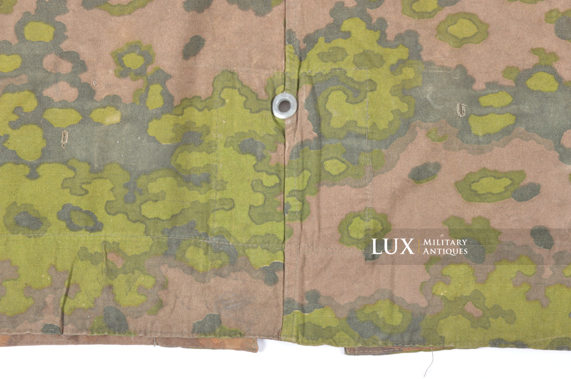 Late-war Waffen-SS Oakleaf A camouflage shelter quarter / poncho, « unissued » - photo 18