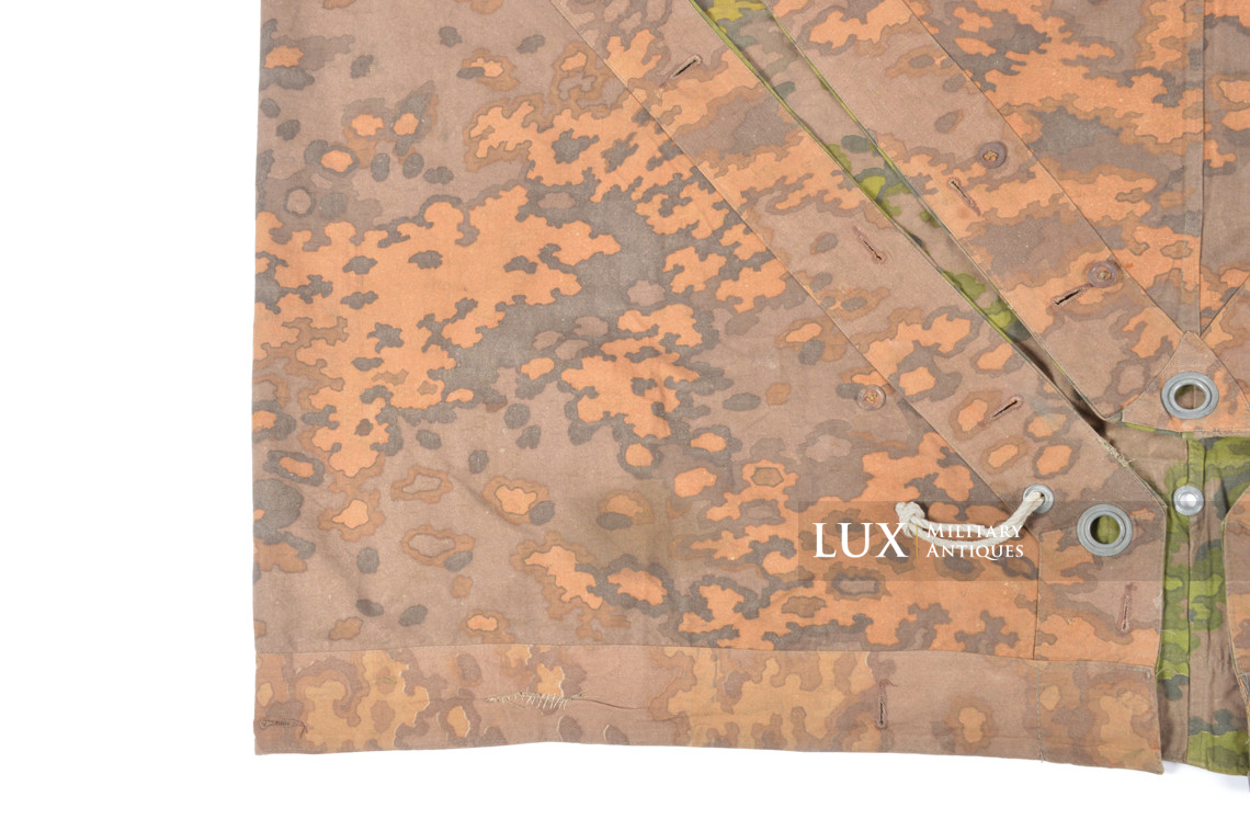 Late-war Waffen-SS Oakleaf A camouflage shelter quarter / poncho, « unissued » - photo 24