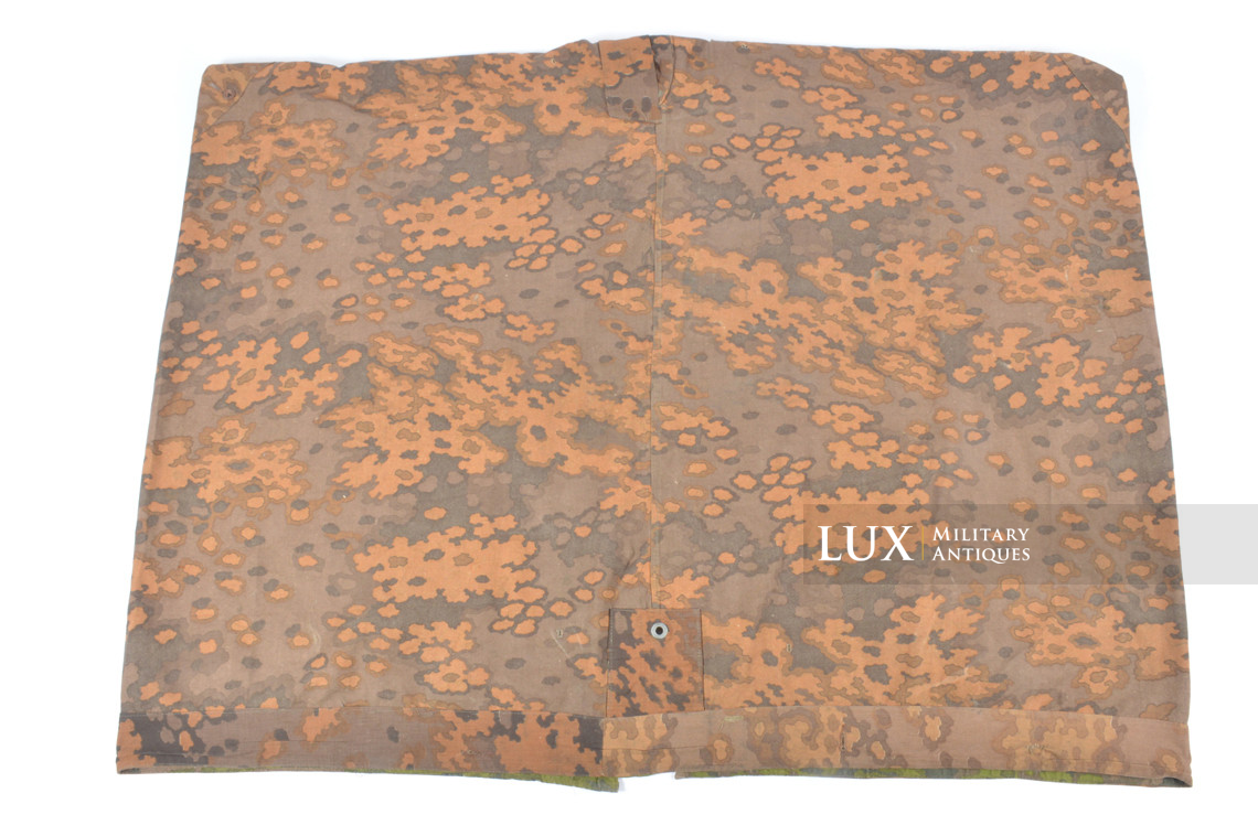 Late-war Waffen-SS Oakleaf A camouflage shelter quarter / poncho, « unissued » - photo 29