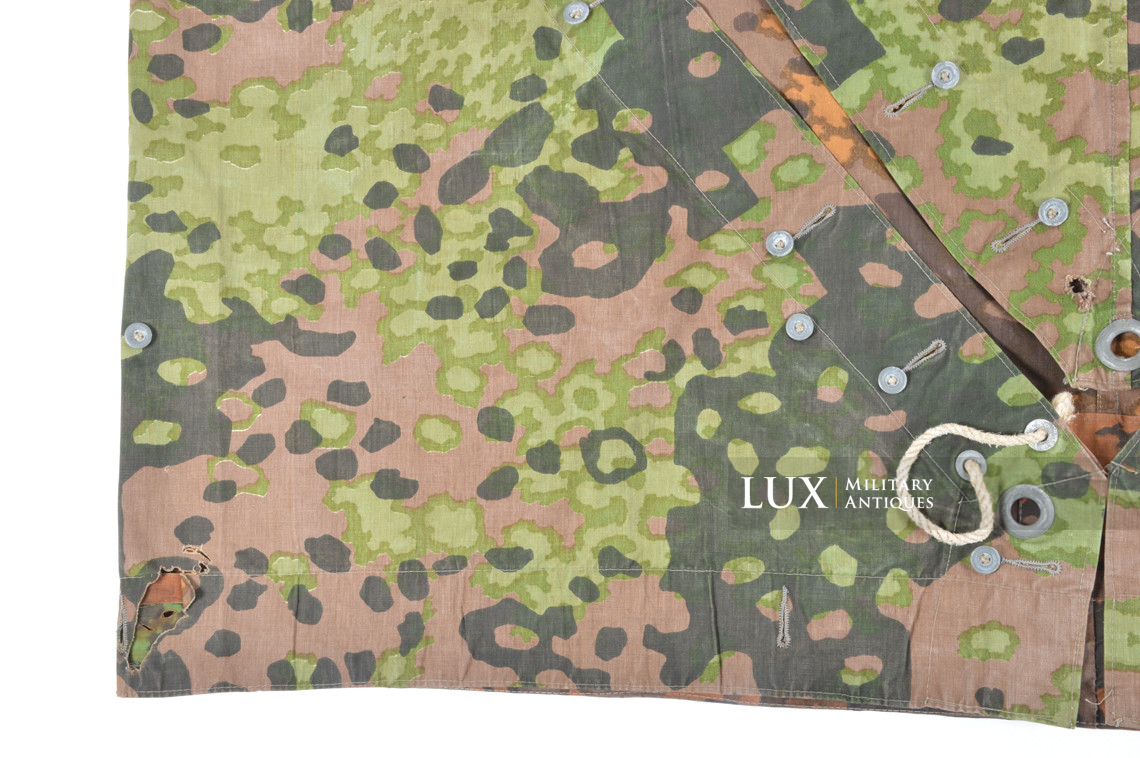 Late-war Waffen-SS camouflage shelter quarter / poncho, « plane tree 6 » - photo 8