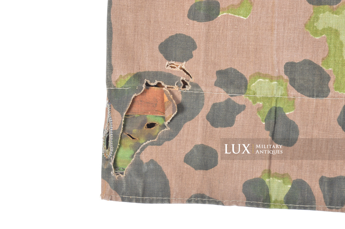 Late-war Waffen-SS camouflage shelter quarter / poncho, « plane tree 6 » - photo 9