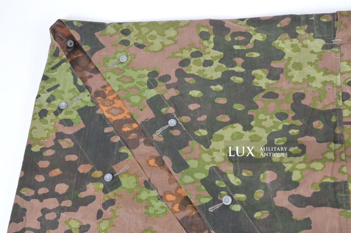 Late-war Waffen-SS camouflage shelter quarter / poncho, « plane tree 6 » - photo 10