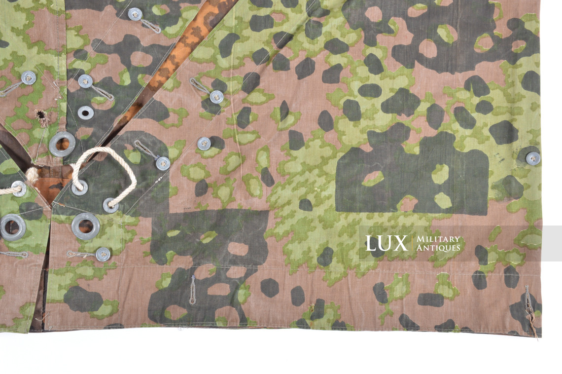 Late-war Waffen-SS camouflage shelter quarter / poncho, « plane tree 6 » - photo 12