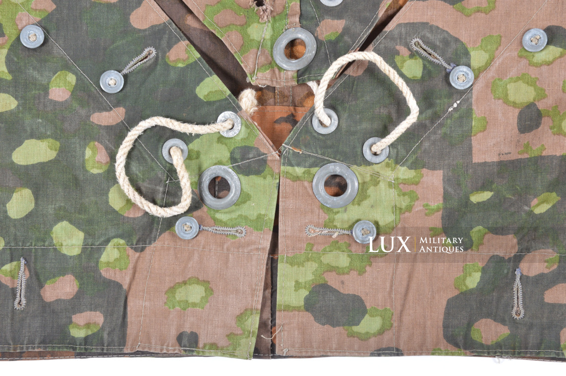 Late-war Waffen-SS camouflage shelter quarter / poncho, « plane tree 6 » - photo 13
