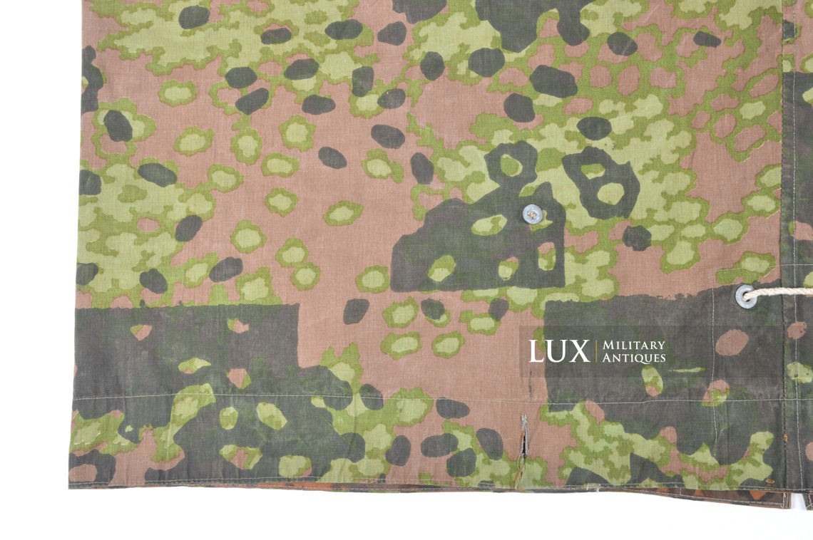Late-war Waffen-SS camouflage shelter quarter / poncho, « plane tree 6 » - photo 15