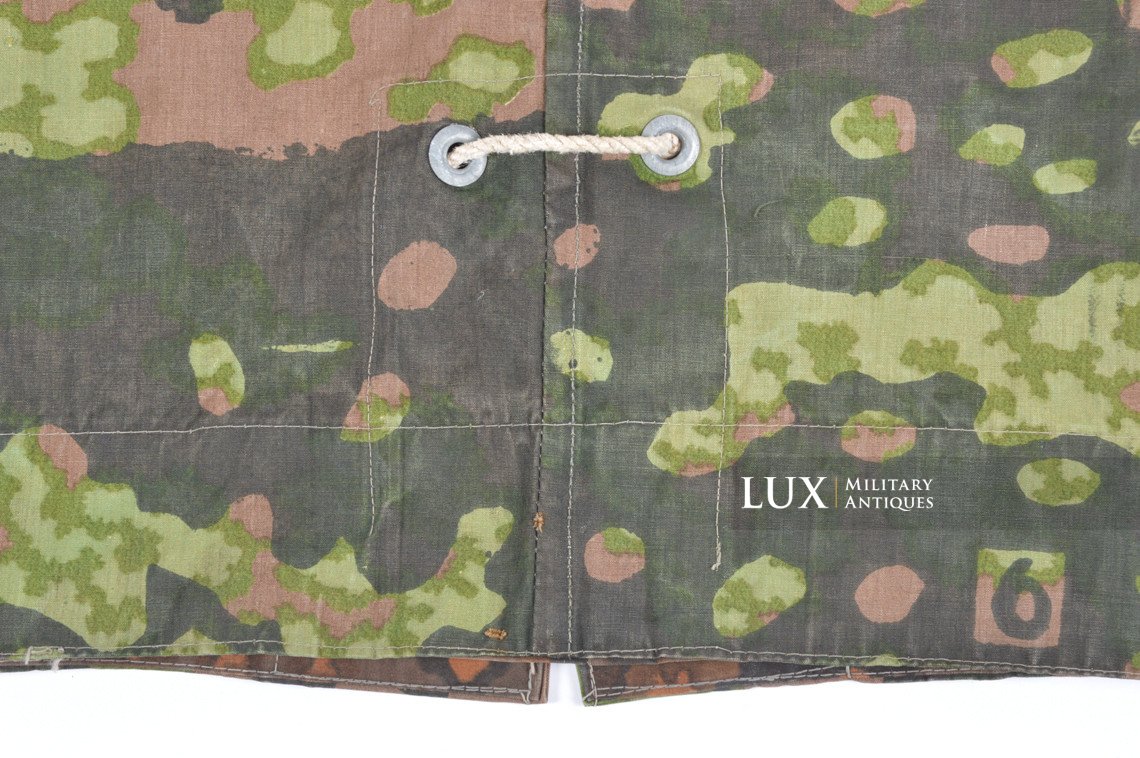 Late-war Waffen-SS camouflage shelter quarter / poncho, « plane tree 6 » - photo 19