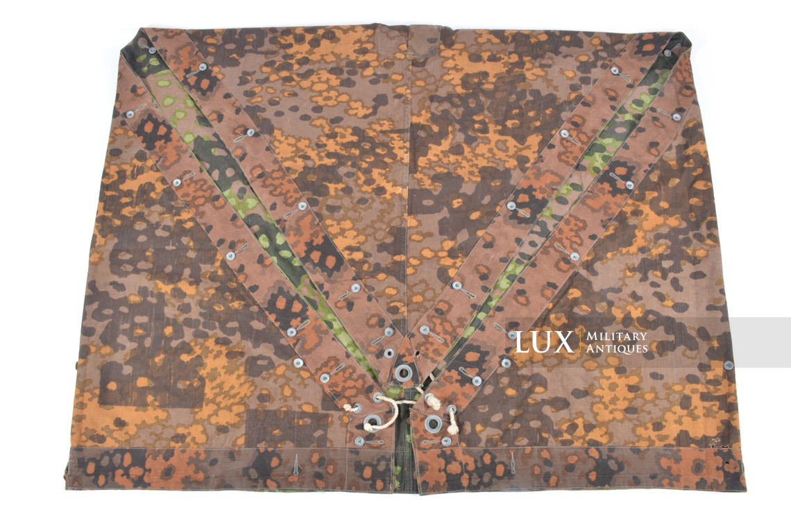Late-war Waffen-SS camouflage shelter quarter / poncho, « plane tree 6 » - photo 21