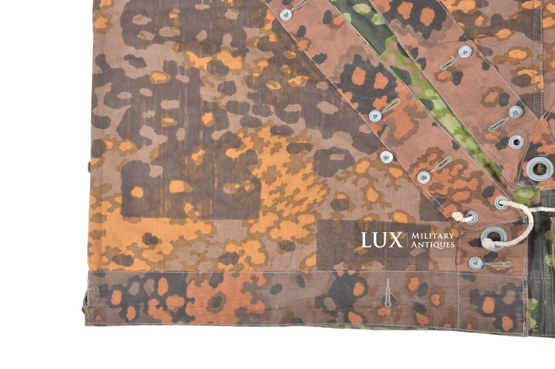 Late-war Waffen-SS camouflage shelter quarter / poncho, « plane tree 6 » - photo 22