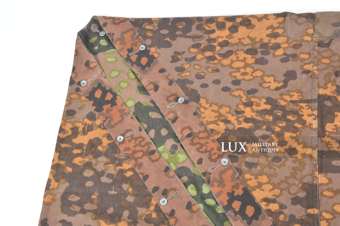 Late-war Waffen-SS camouflage shelter quarter / poncho, « plane tree 6 » - photo 23