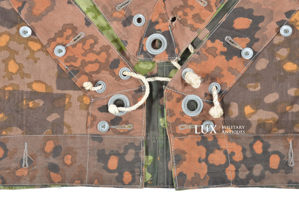 Late-war Waffen-SS camouflage shelter quarter / poncho, « plane tree 6 » - photo 26