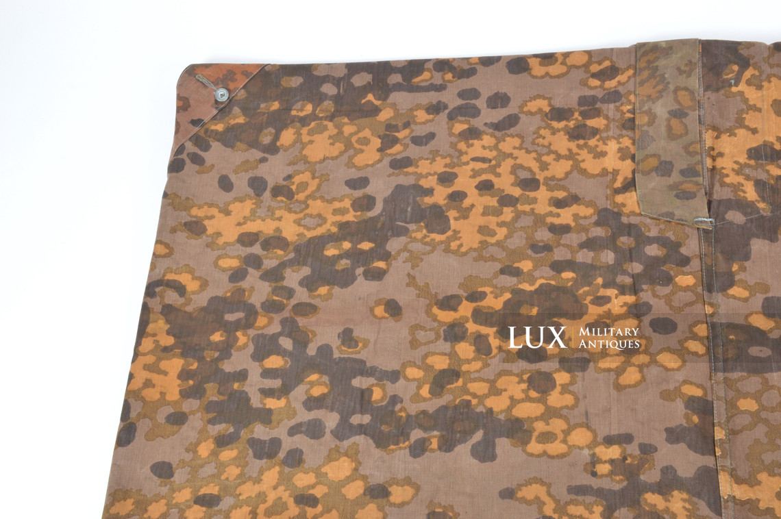 Late-war Waffen-SS camouflage shelter quarter / poncho, « plane tree 6 » - photo 29
