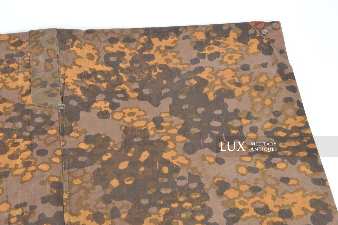 Late-war Waffen-SS camouflage shelter quarter / poncho, « plane tree 6 » - photo 30