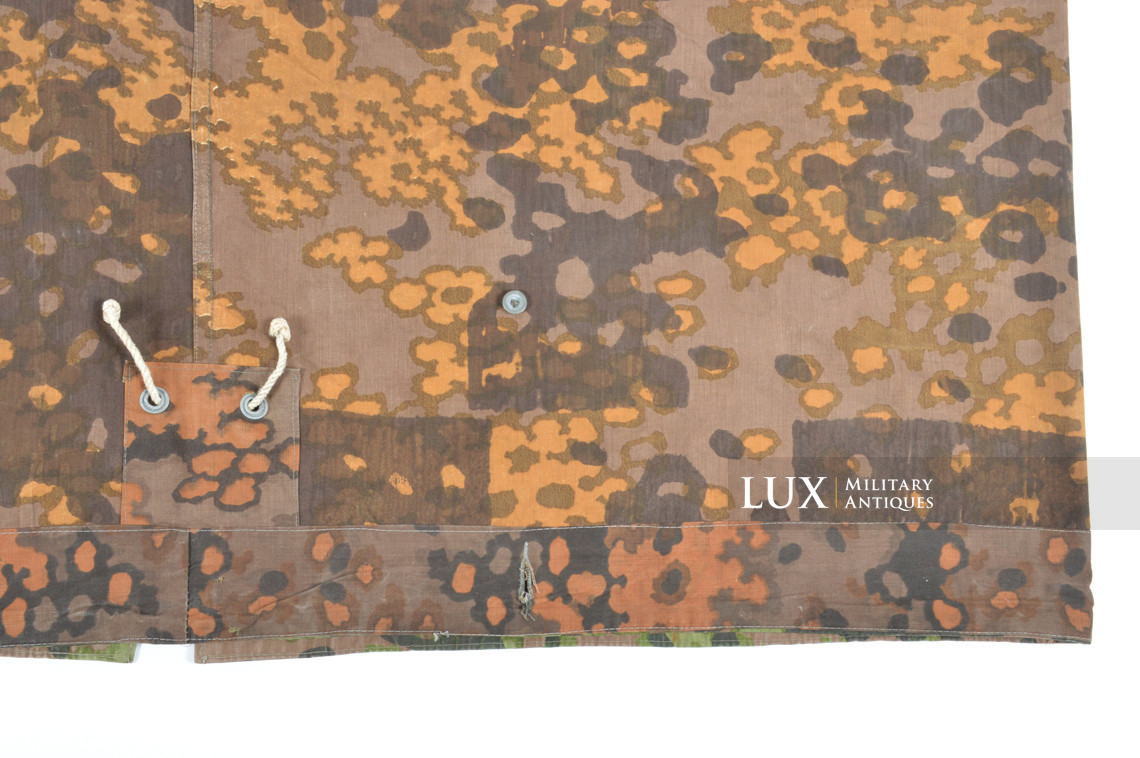 Late-war Waffen-SS camouflage shelter quarter / poncho, « plane tree 6 » - photo 31