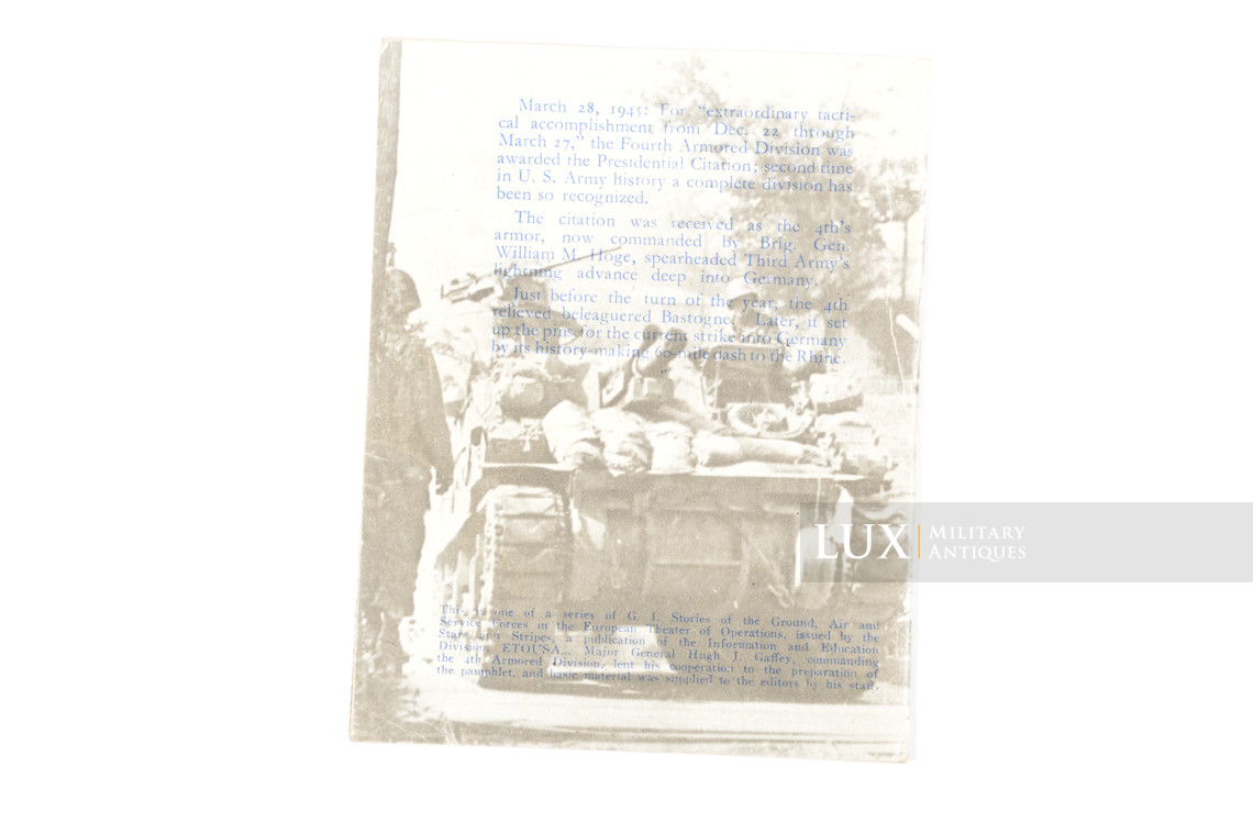 Livret historique 4ème division blindée US, « Bastogne » - photo 9