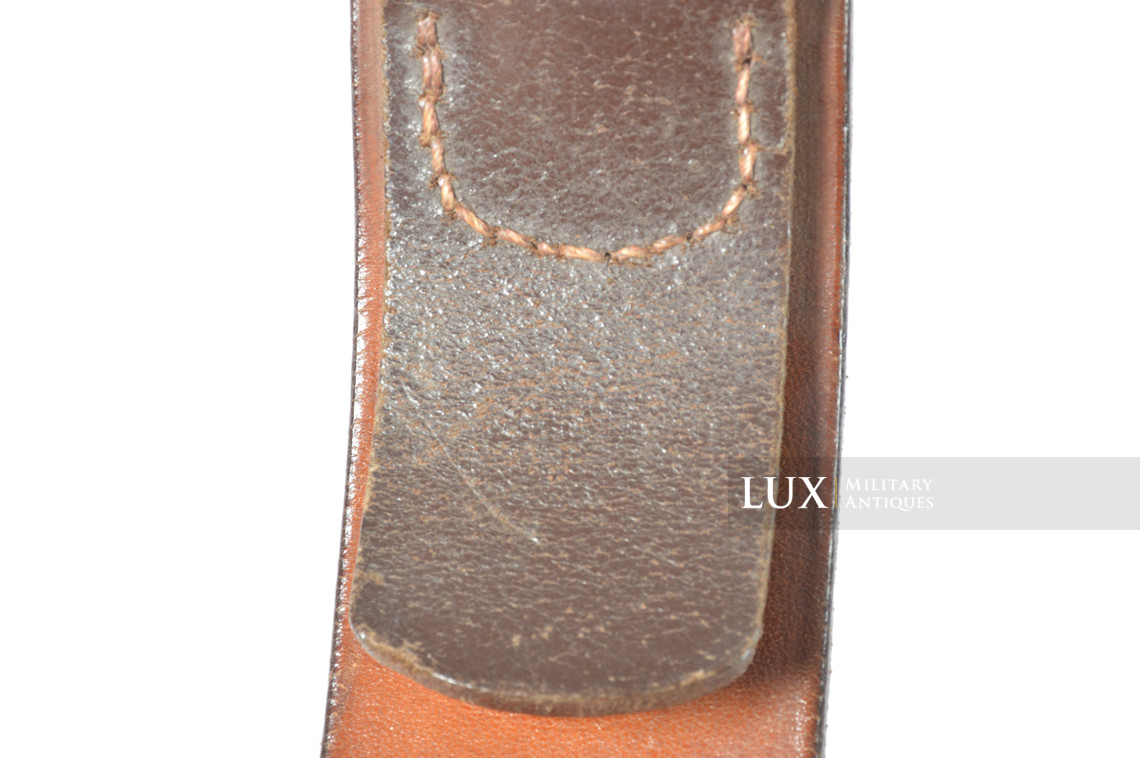 Cuir de ceinturon allemand Luftwaffe précoce en cuir brun chocolat, régiment « FLAK / 1936 » - photo 11